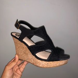 Fergalicious Black Wedges